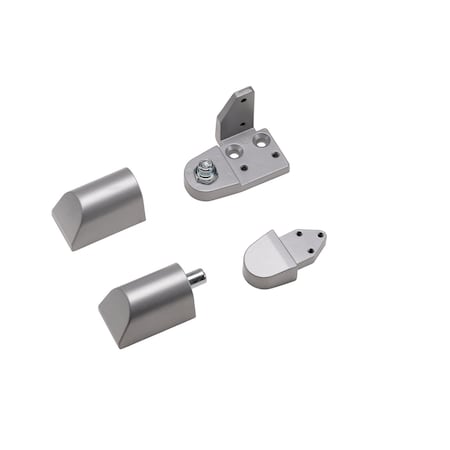 Global Door Controls Amarlite Style 3/4 in. Right Hand Offset Door Pivot Hinge Set for Adams Rite Type Storefront Door in Aluminum TH1112-RH-AL